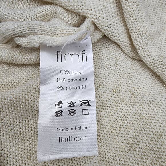 Fimfi Large Faux Wrap Drawstring Waist Sweater - Picture 7 of 7